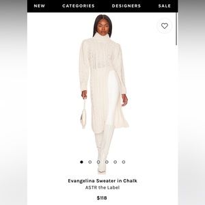 ASTR THE LABEL Evangelina sweater in chalk